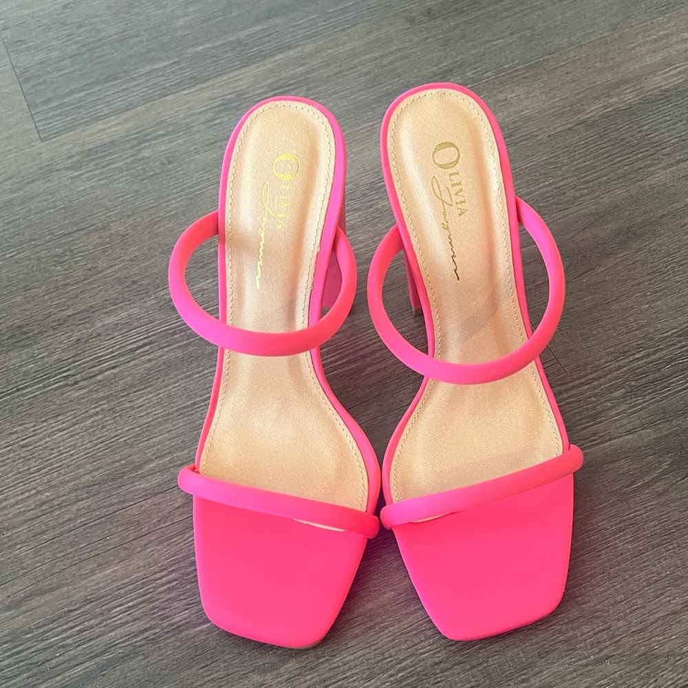 Hot pink heels
